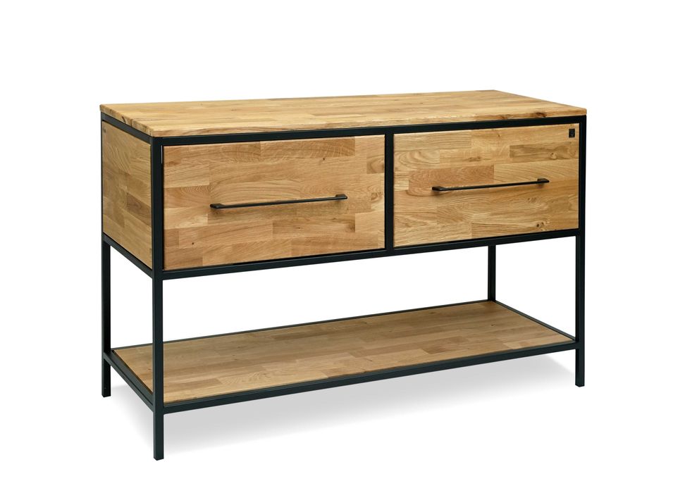 Komoda szafka łazienkowa konsola dębowa umywalkę LOFT RUSTYKALNY Loft