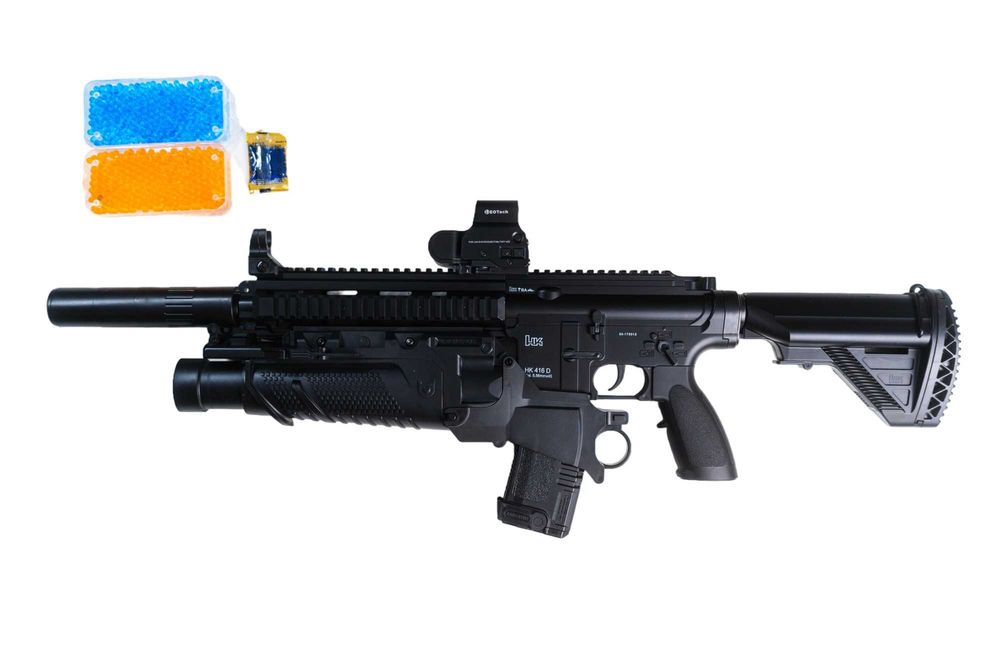 Гель бластер акумуляторний, Іграшковий автомат стріляє орбізами HK416D