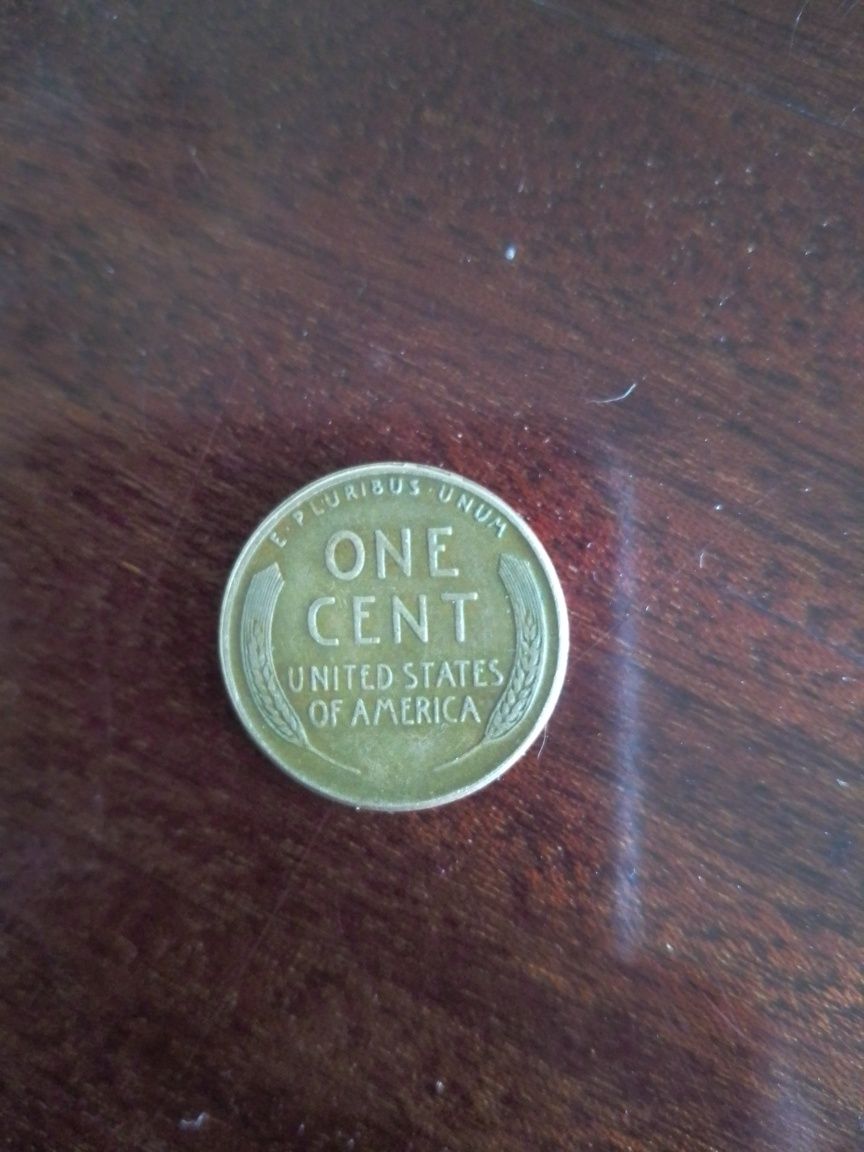 Монета Америки оne cent 1955