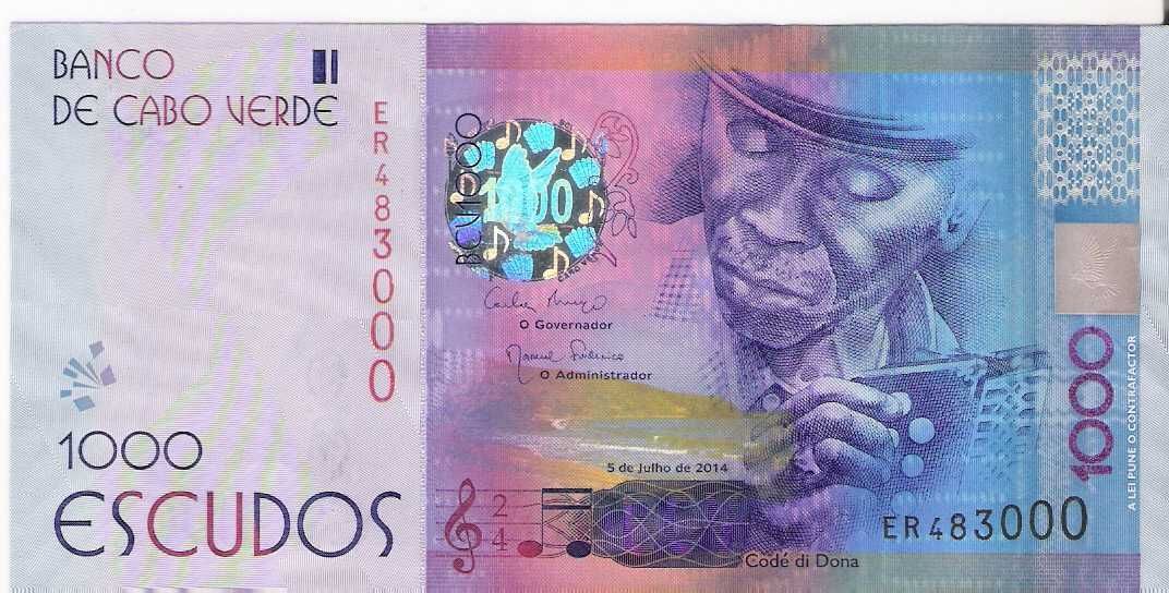 Nota 1000 Escudos - Cabo Verde 2014