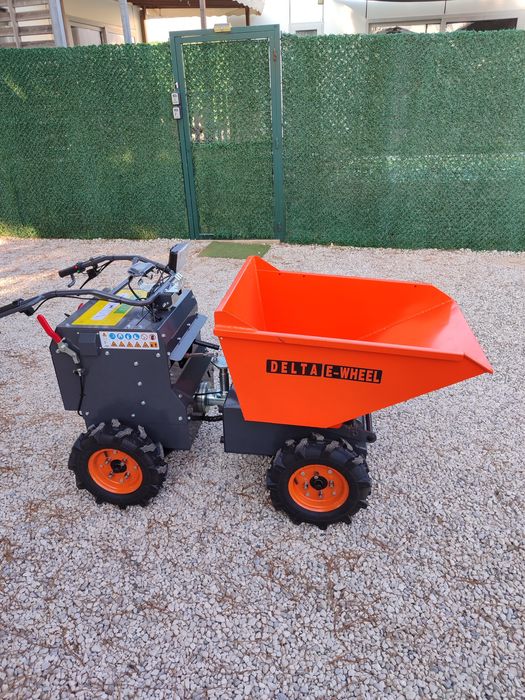 Mini dumper electrico 300kgs 4X4 com gancho reboque