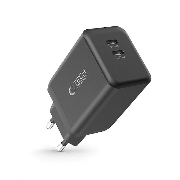 Tech-Protect Nc45W-Gan 2-Port Network Charger Pd45W Black