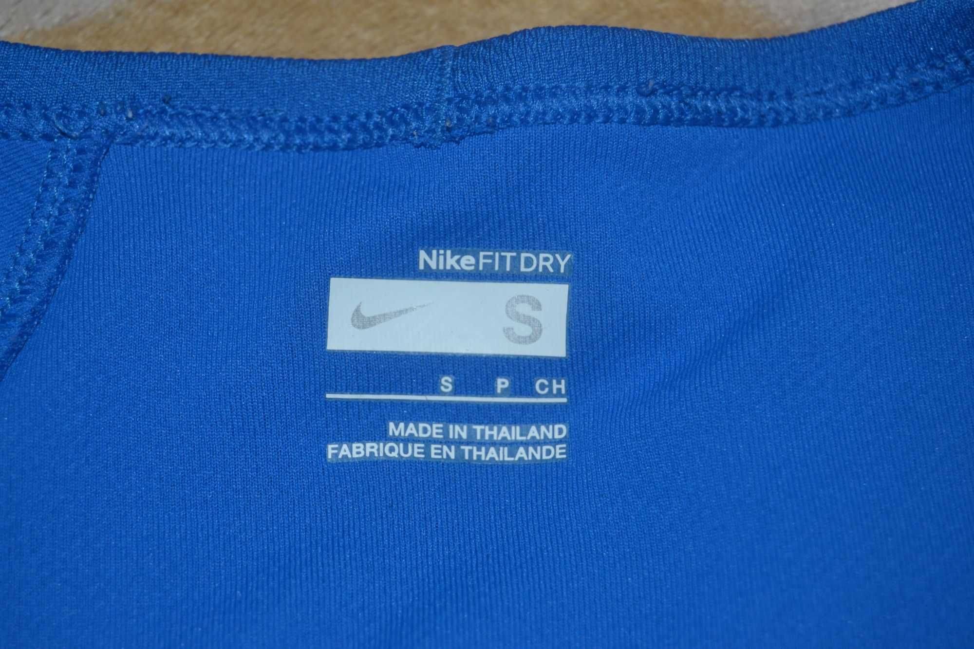 Ярко-синяя ТЕРМО футболка всемирно известного бренда NIKE!Р-р:S-44-46!