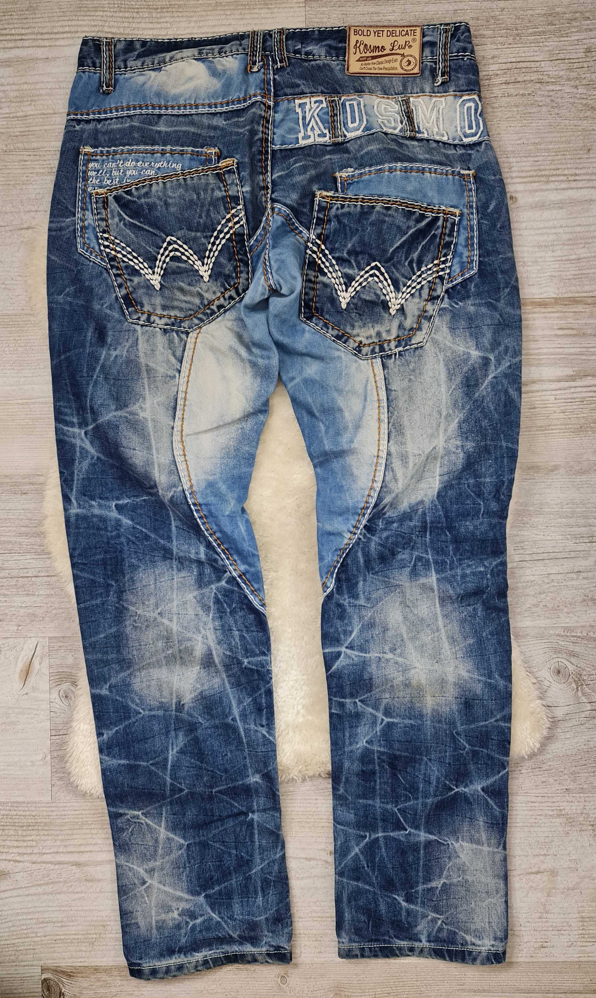 Spodnie Jeans Kosmo Lupo Rozmiar 34 Niebieskie Oryginalne