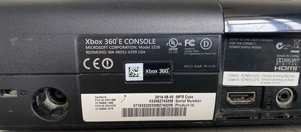Xbox 360 E Model 1538