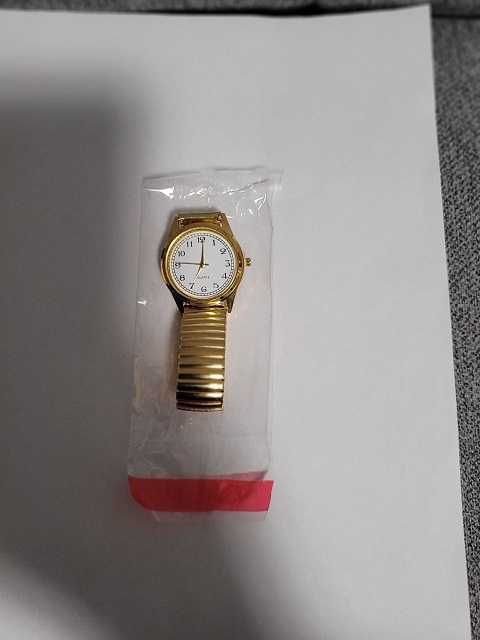 Zegarek męski kolor złoty bransoleta kolor złoty