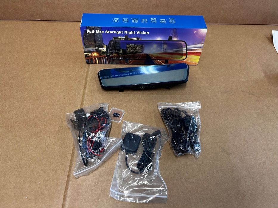 WIDEOREJESTRATOR JAZDY DOTYKOWY KAMERA COFANIA REJESTRATOR LUSTERKO FULL HD 9.66