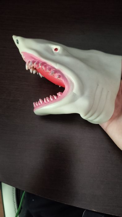 Pega tubarão para mão