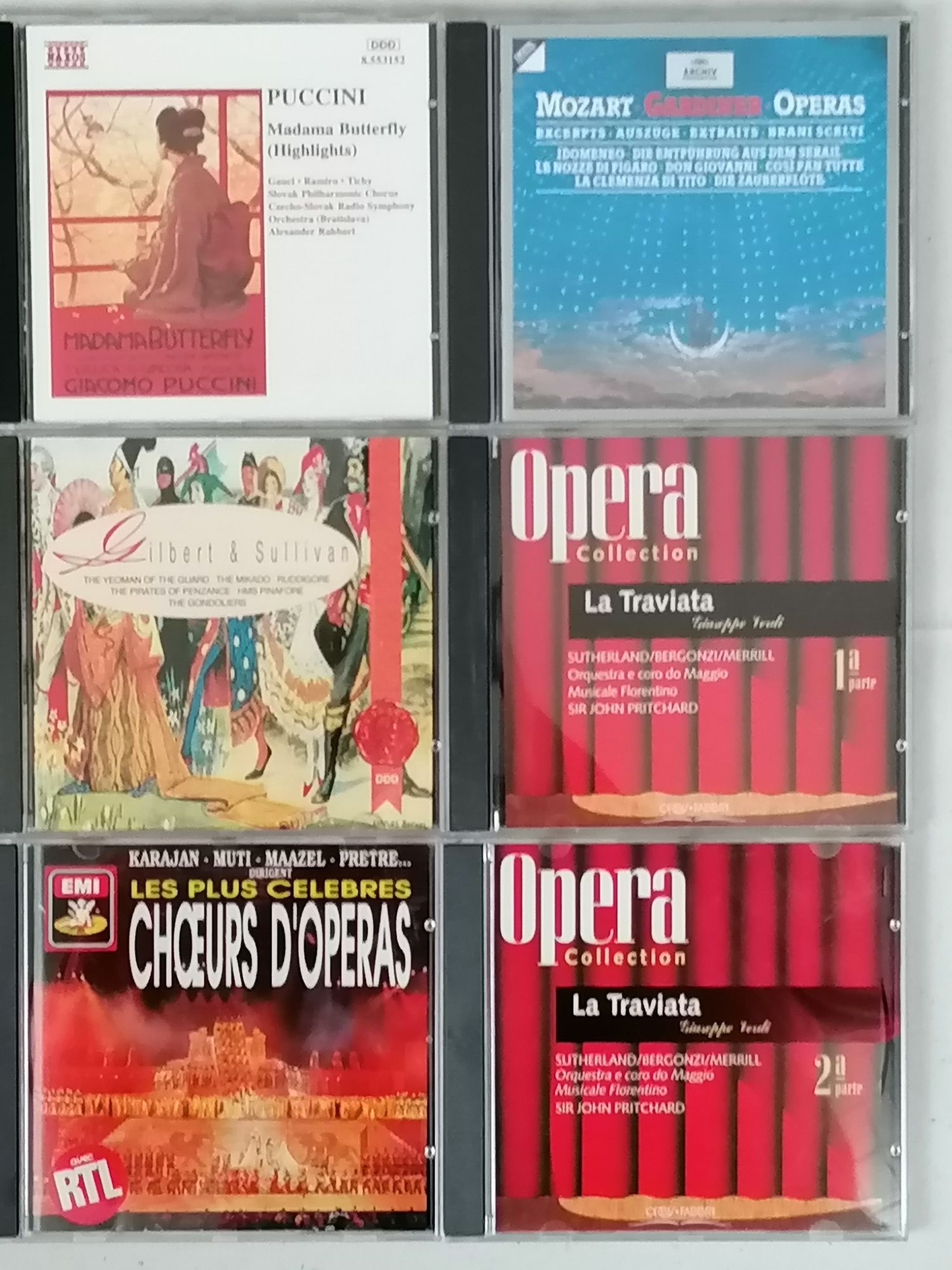 Conjunto de 15 CDs de Óperas e Coros