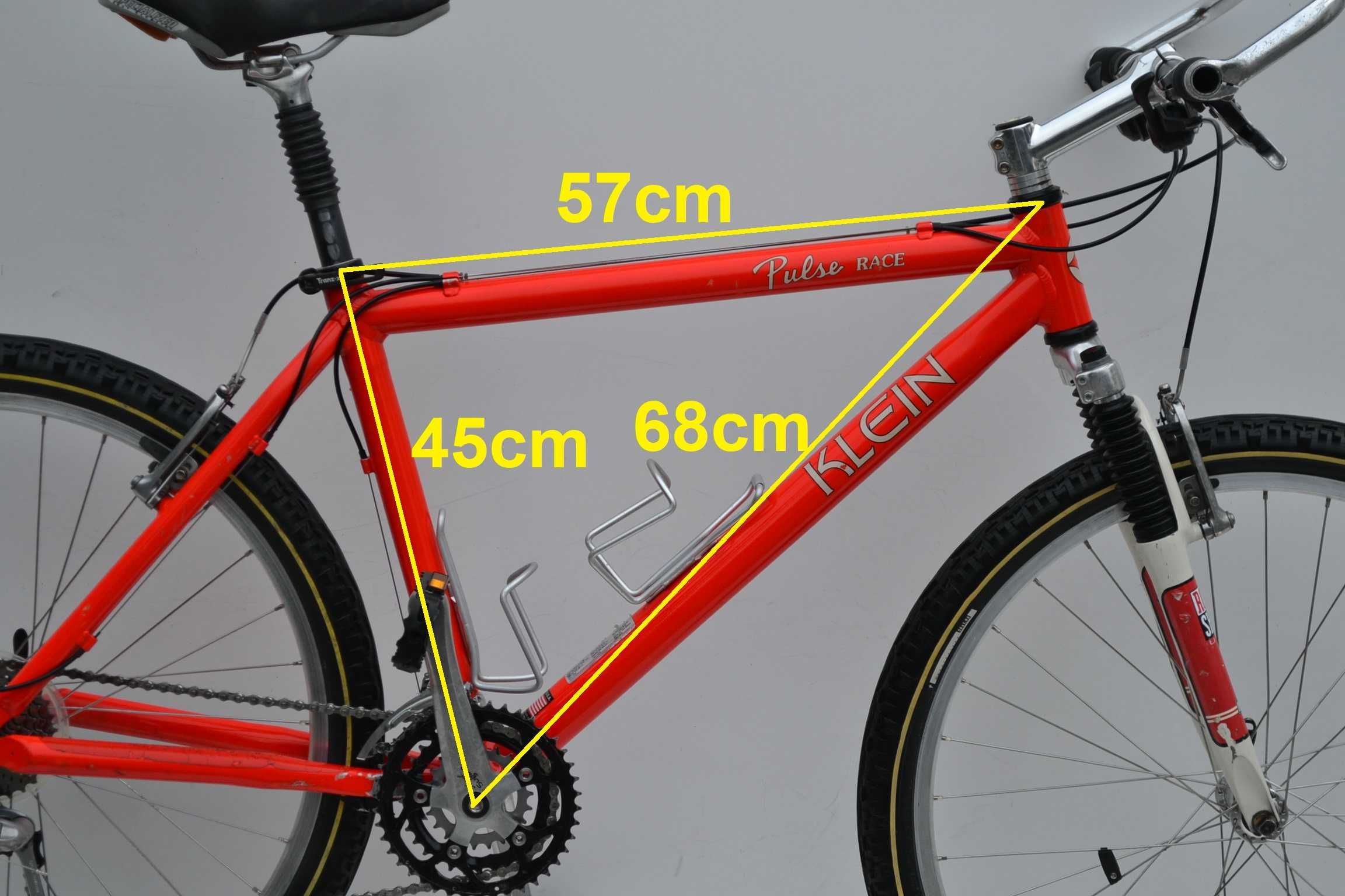 rower retro vintage Klein pulse race rama 18'' 3 x 8 stan bdb polecam