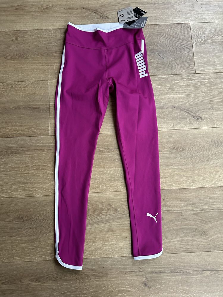 Nowe legginsy Puma XS ciemny róż