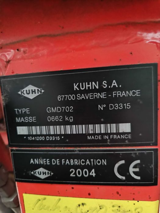 Kosiarka kuhn gmd 702