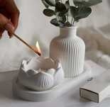 Conjunto Base + Vaso + Porta-Velas