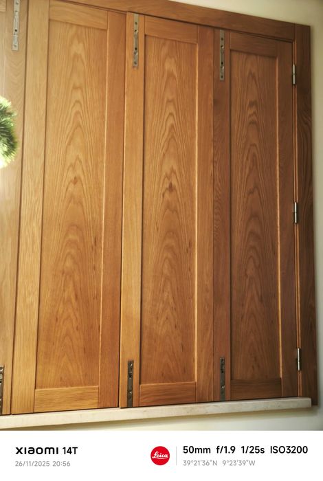 Portadas interiores de madeira