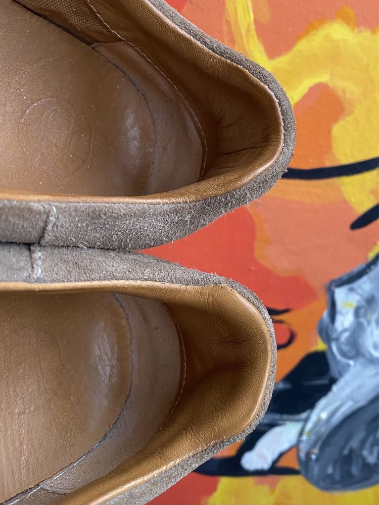 Massimo Dutti кроссовки кеды 43 размер кожаные коричневые оригинал