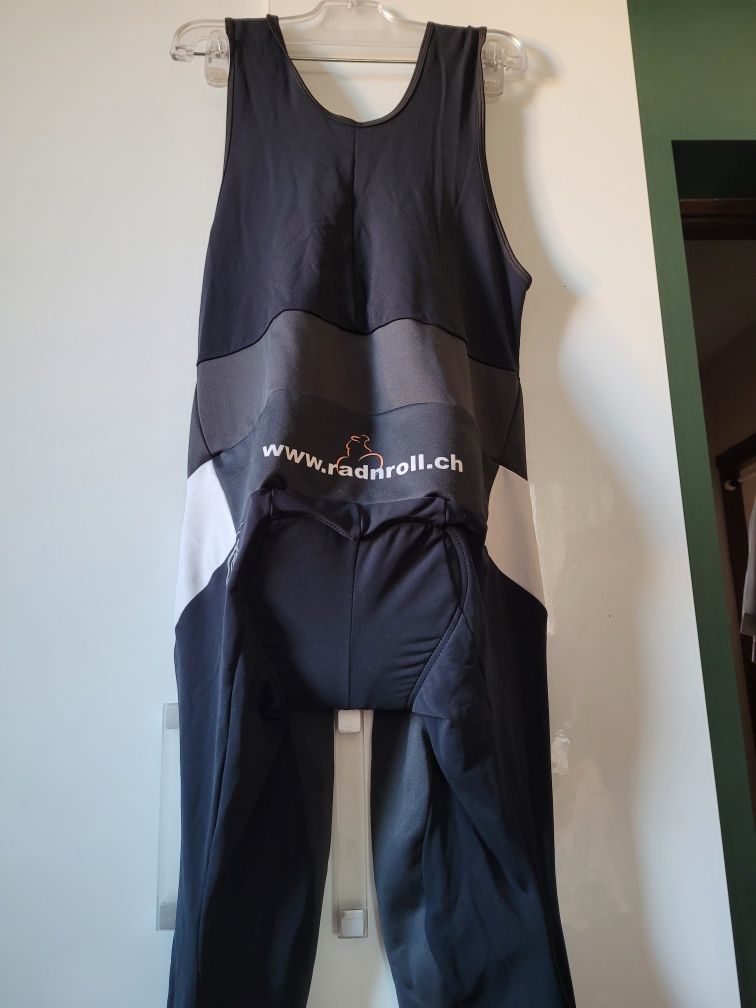 Cuore XL spodnie długie z szelkami kolarskie rowerowe spodenki leginsy