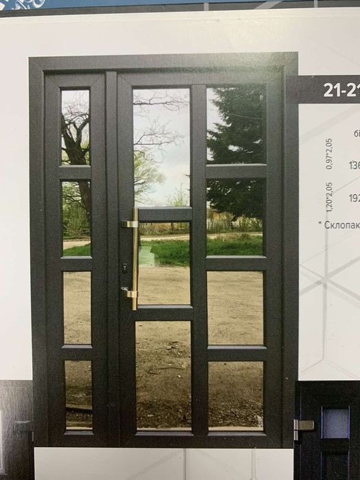 Двері металопластикові Буча.
