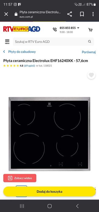 Plyta electrolux