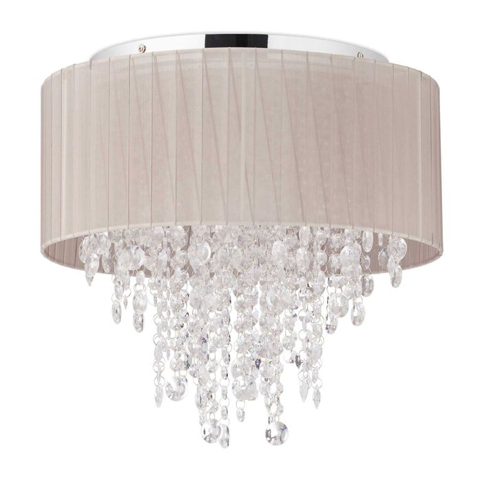 Lampa wisząca Relaxdays kryształowa 5-punktów światła G9