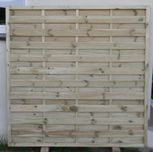 Płot lamelowy 180 cm x 180 cm prosty pełny, gruby niemarkietowy
