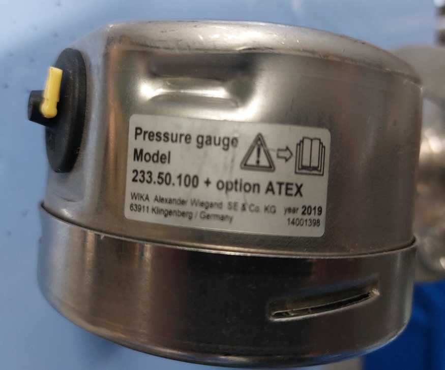 Manometr WIKA 233.50.100 z opcją ATEX