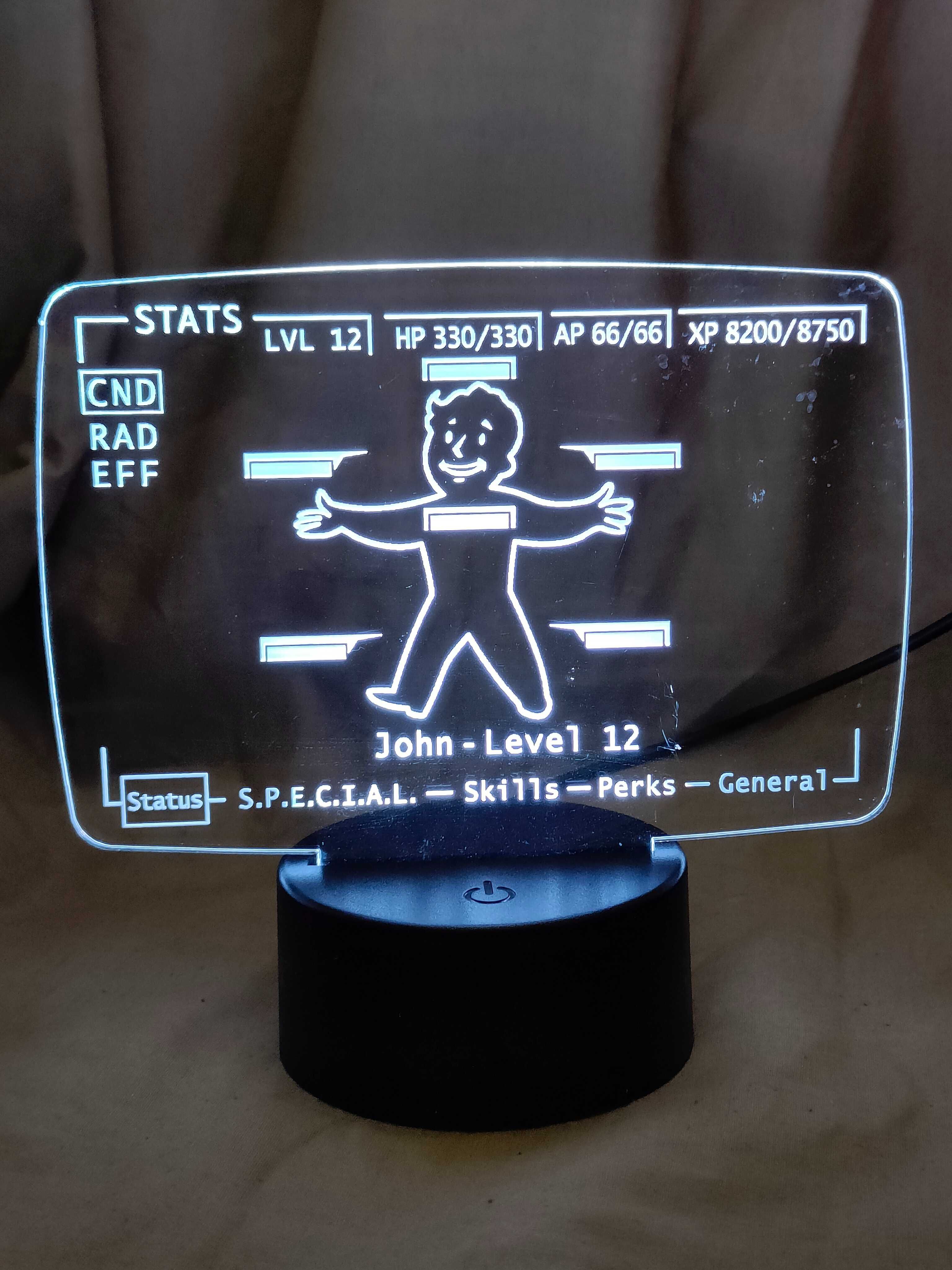 Pipboy Fallout - Lampka nocna RGB Pip-boy