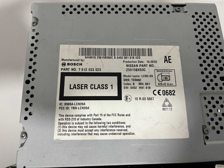 Radio original Nissan NOTE 2