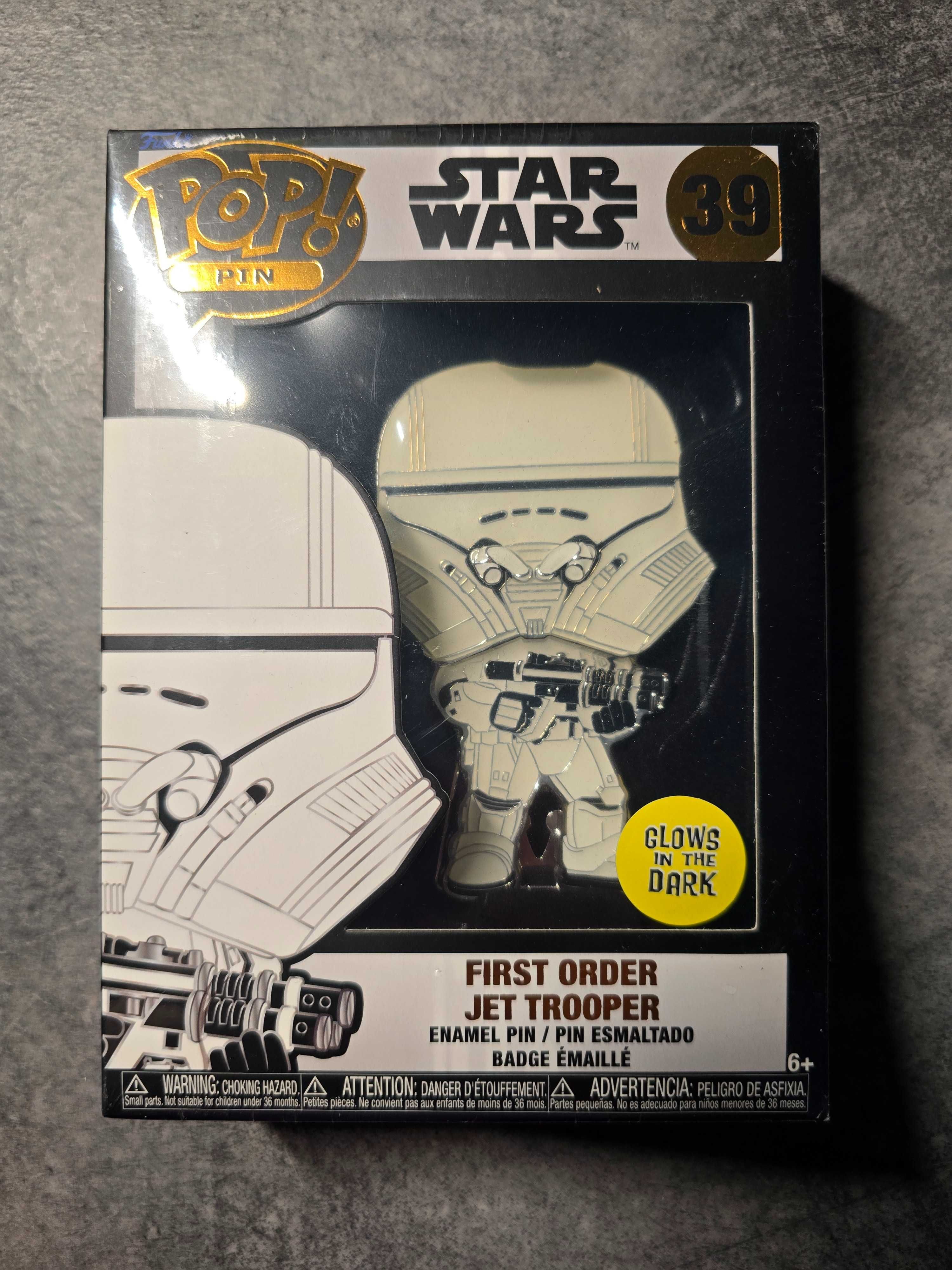 Przypinka Funko Pop! First Order Jet Trooper 39 Pop Pin Star Wars