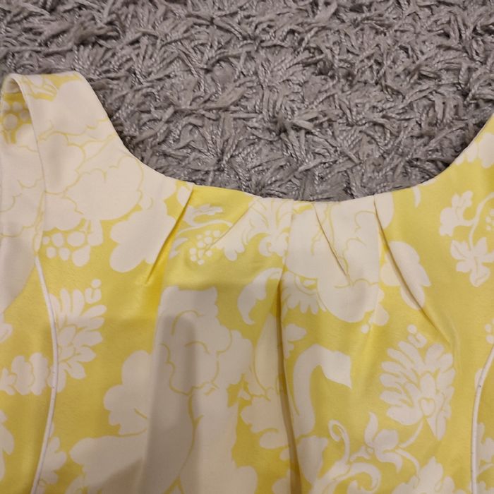 Sukienka F&F 42/16/XL żółto kremowa