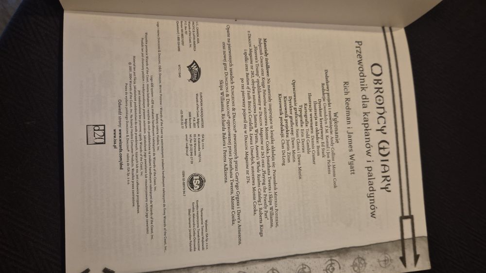 OBROŃCY WIARY Dungeons & Dragons