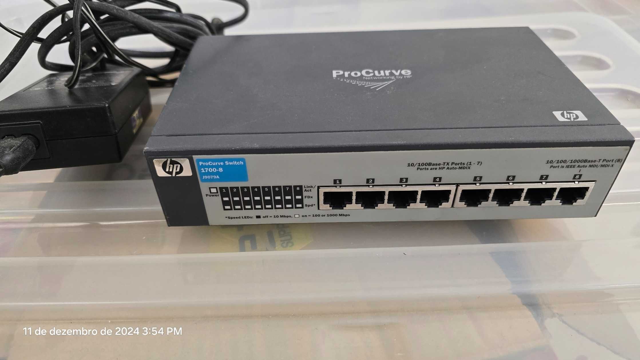 Switch HP Procurve 8Portas