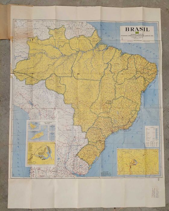Mapa do Brasil 1965