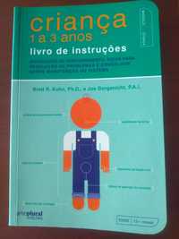 Livro criança 1 a 3 anos - livro de instruções - NOVO