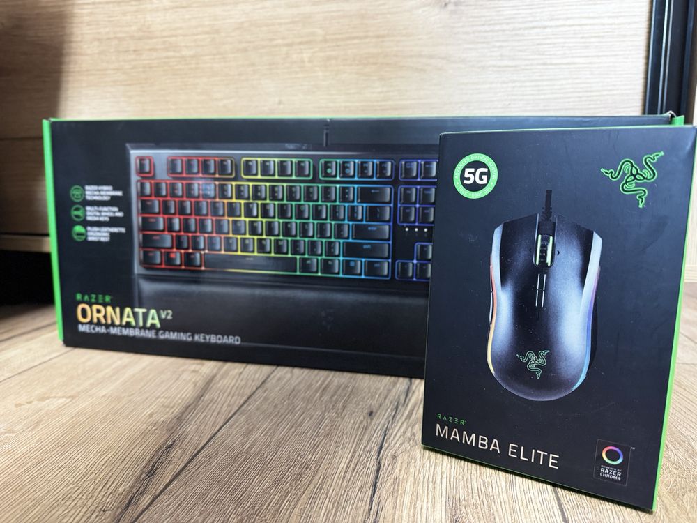 Klawiatura Razer Ornata v2 + Myszka Razer Mamba