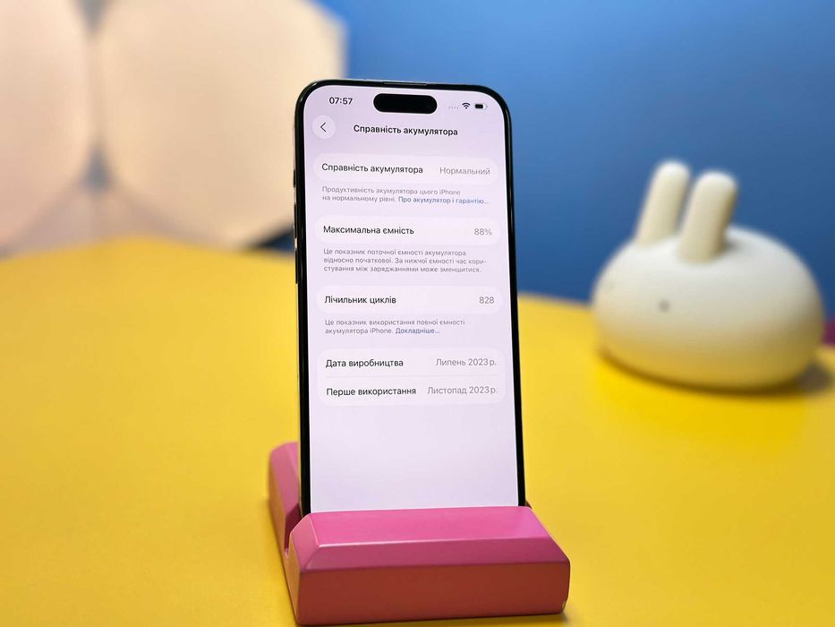 Смартфон iPhone 15 Pro 256GB Black Titanium (148031) Б/У З ГАРАНТІЄЮ