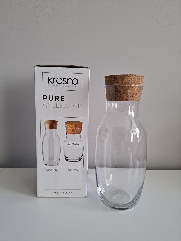 Butelka na wodę karafka Krosno Pure Collection dzbanek