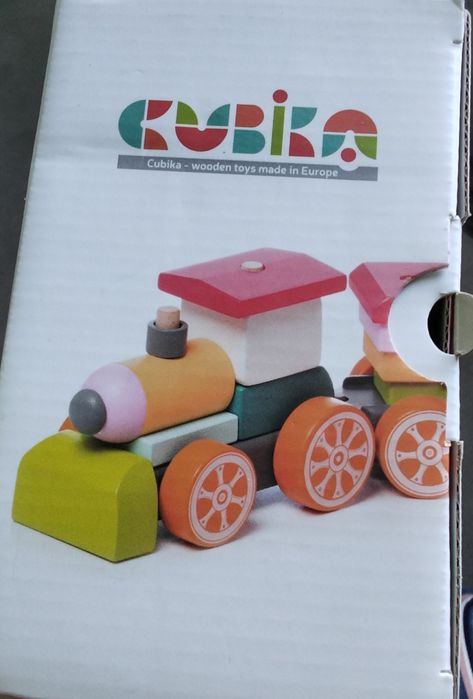 Іграшка дерев'яний поїзд