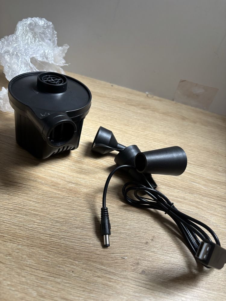 Bezprzewodowa pompka do materaca z 3 końcowkami active era na usb