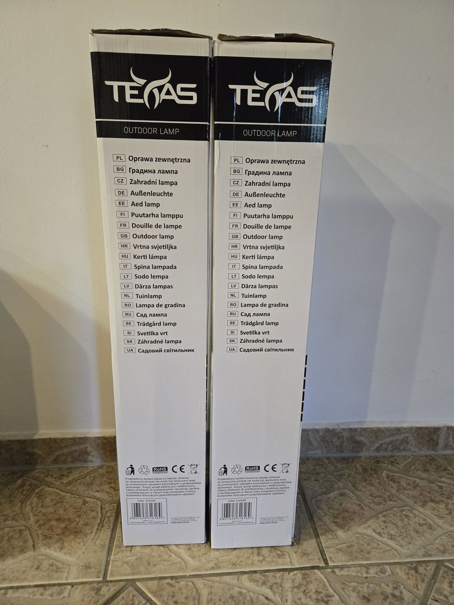 Lampa ogrodowa słupek Teksas IP44 74 cm
