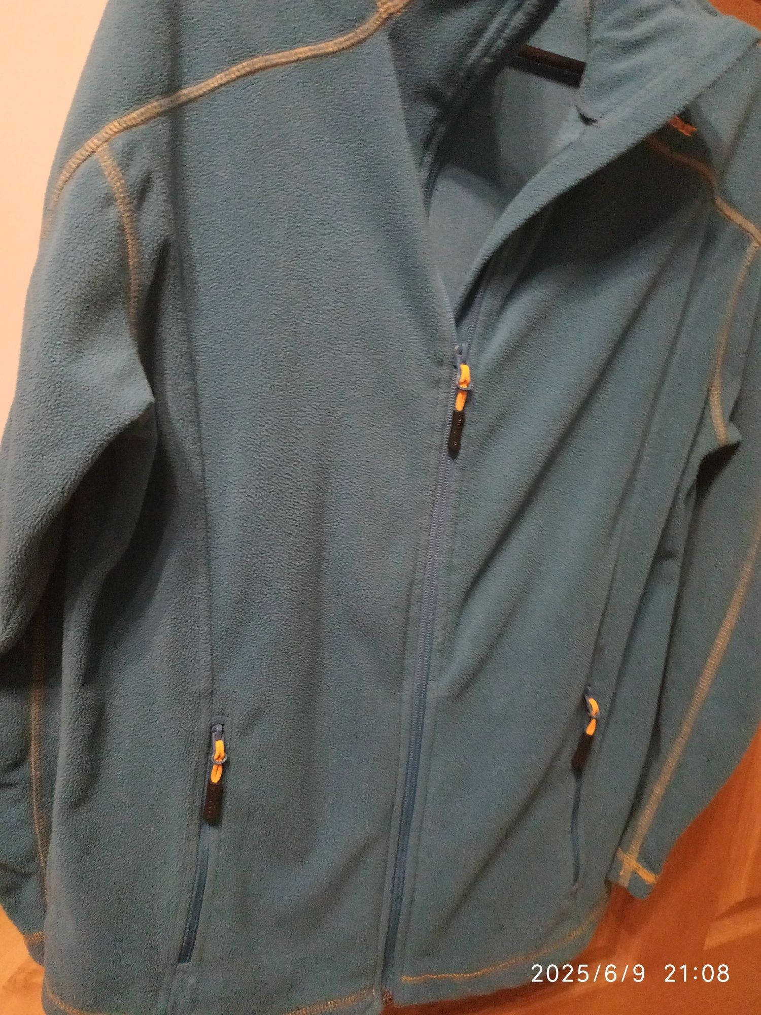 Bluza damska z polaru niebieska, r S/M, używana