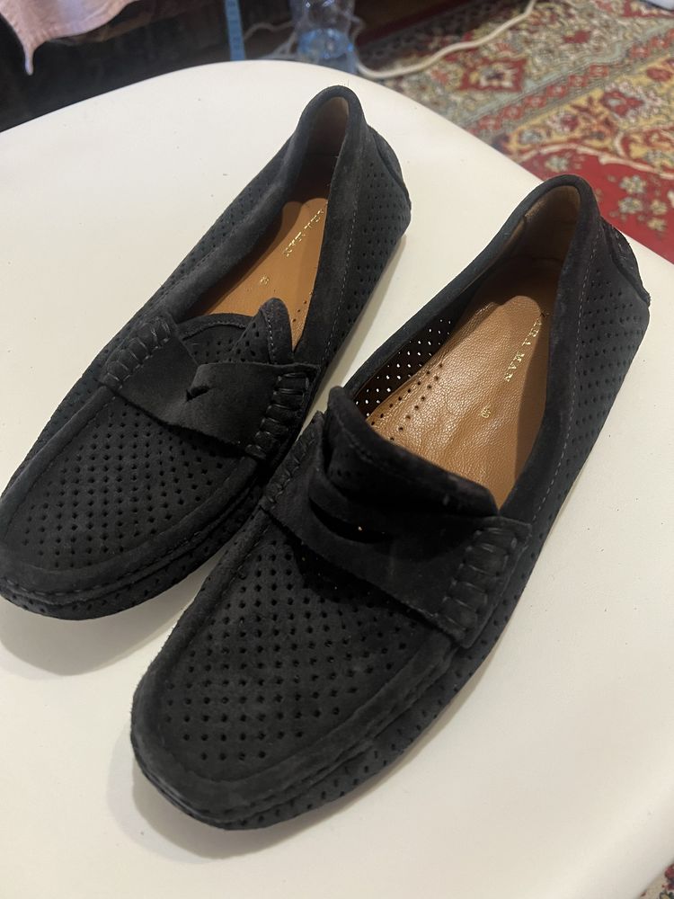 Замшові мокасіни ZARA MAN.