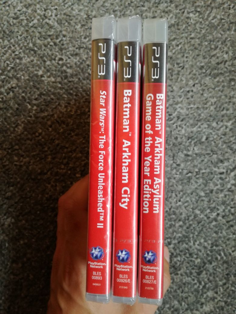Batman Arkham City + Arkham Asylum GOTY + The Force Unleashed II / PS3