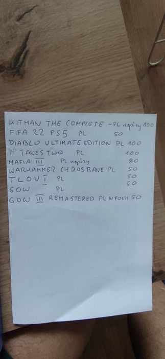 Gry na PS4 i na Ps5