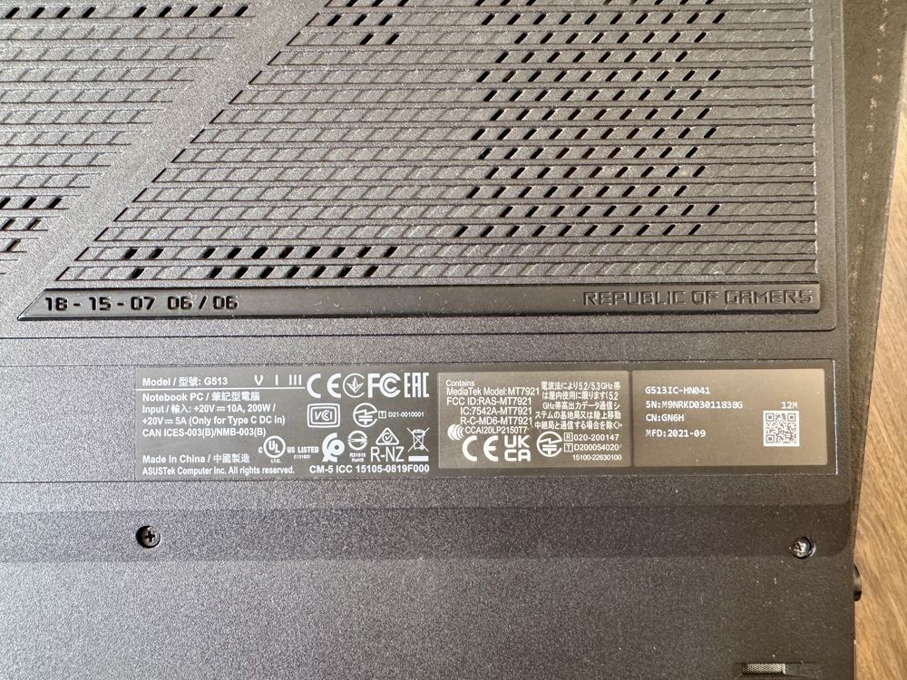 Игровой ноутбук Asus rog