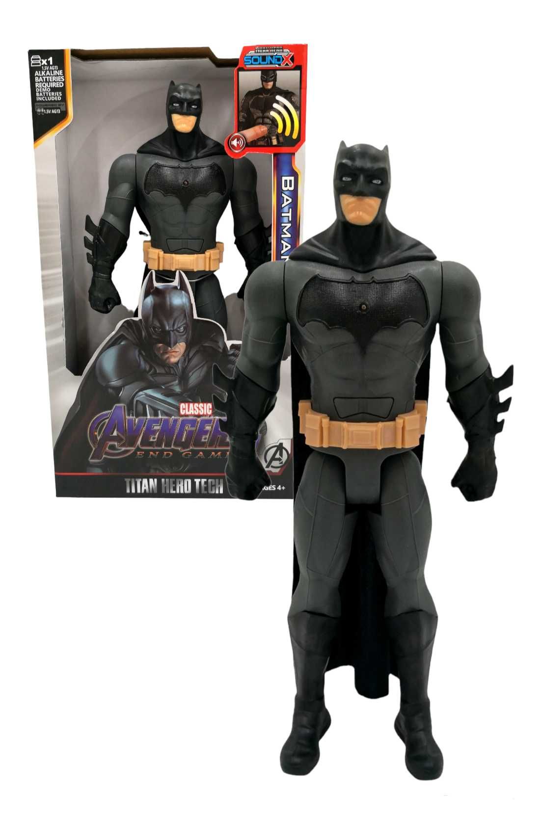 DUŻA Figurka BATMAN Avengers 30CM DŹWIĘK Ruchoma