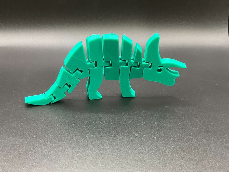 Triceratops Flexível 3D