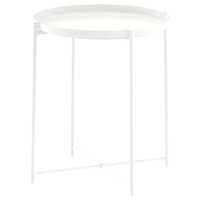 Stolik kawowy z tacą, biały, 45x53 cm Ikea