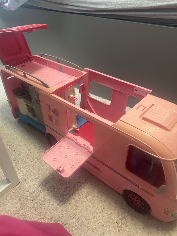 Camper Barbie duży rozkladany