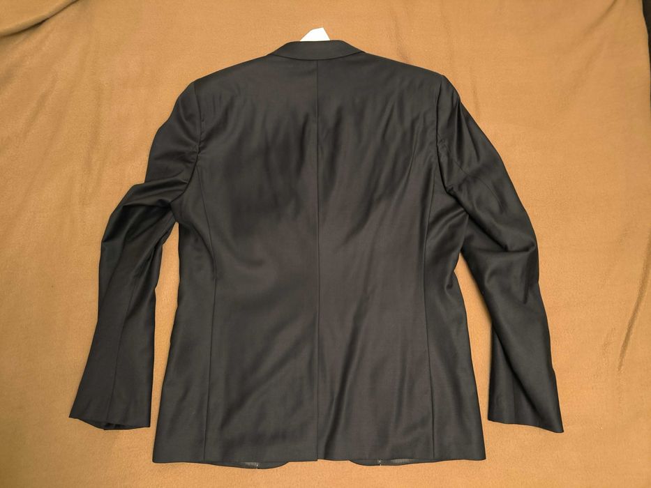 Піджак чоловічний H&M 52 M чорний 100% wool Regular fit