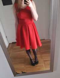 Czerwona sukienka na wesele/impreze/urodziny rozmiar M/L